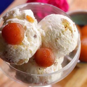Gulab Jamun with Ice Cream